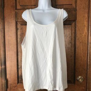 H&M White Scoop Neck Tank Size 4X